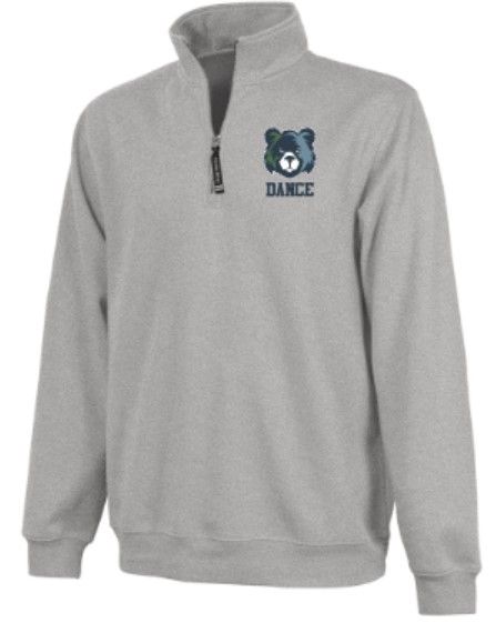 Adult Charles River 1/4 Zip Fleece Pullover with Embroidered Mascot Dance (MEBDT)