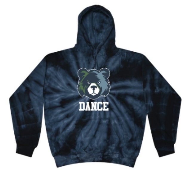 Youth or Adult Bear Dance Tie-Dye Hooded Sweatshirt (MEBDT)