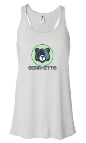 Youth or Ladies BEAR-ETTS Flowy Racerback Tank (MEBDT)