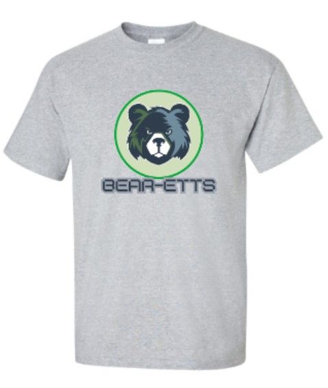 Youth or Adult BEAR-ETTS Gildan Short or Long Sleeve T-Shirt (MEBDT)
