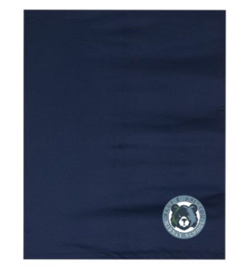 Mary E. Britton Logo Heavy Blend Stadium Fleece Blanket (MEBC)