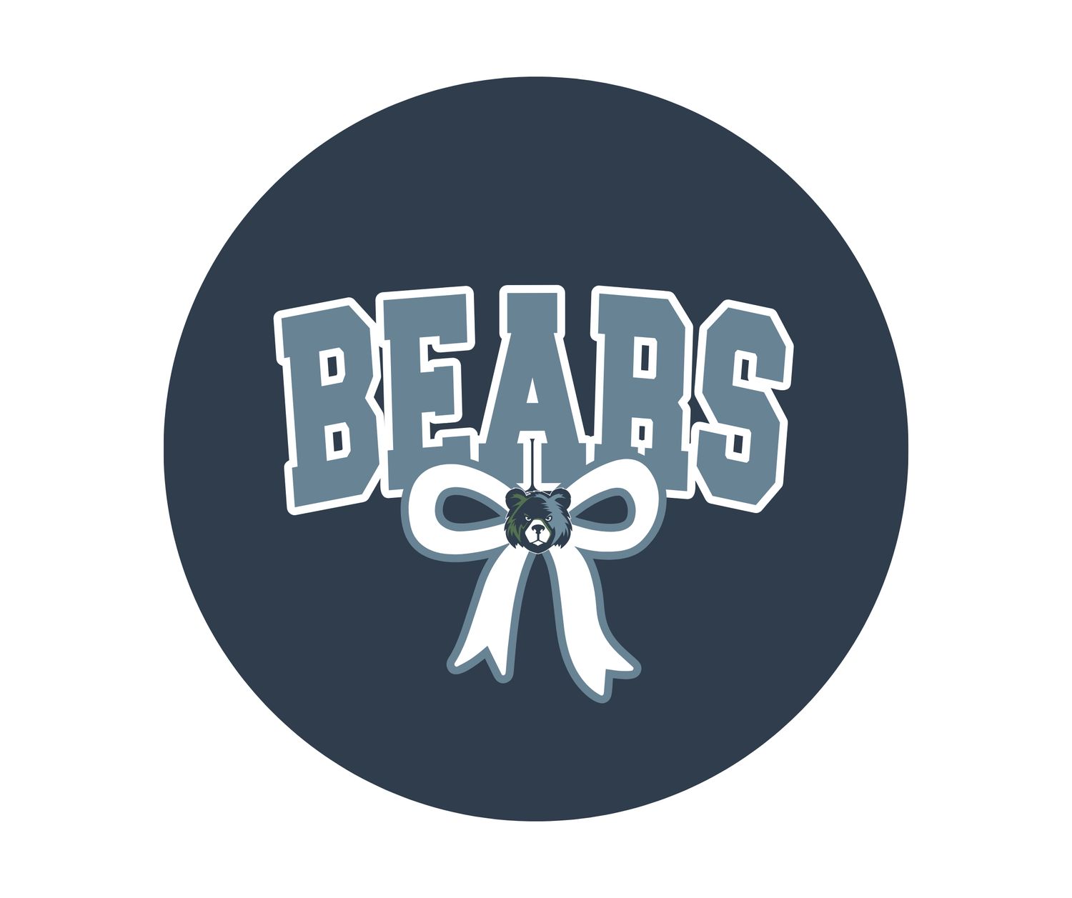 Bears Bow Button (MEBC)
