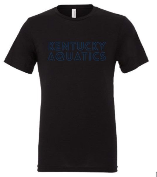 Adult Kentucky Aquatics Outline Bella + Canvas Triblend Short Sleeve Tee (KA)