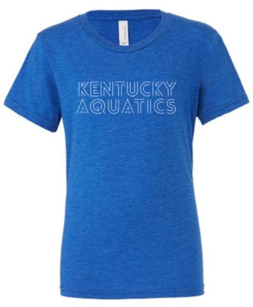 Adult Kentucky Aquatics Outline Bella + Canvas Triblend Short Sleeve Tee (KA)