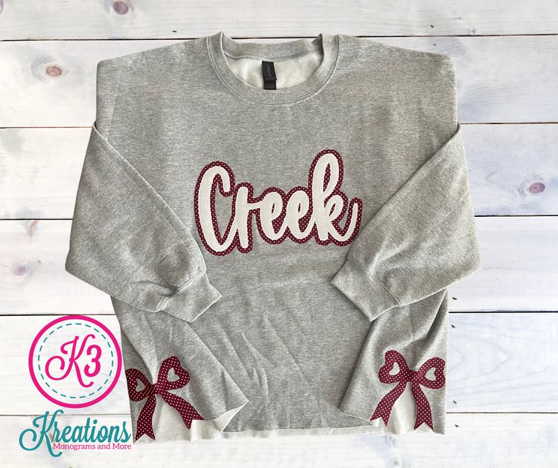 Adult Creek Side Bow Crewneck Sweatshirt (TCDT)