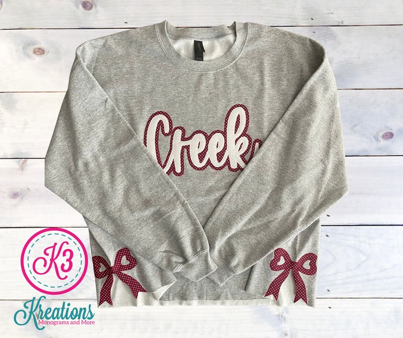 Adult Creek Side Bow Crewneck Sweatshirt (TCDT)