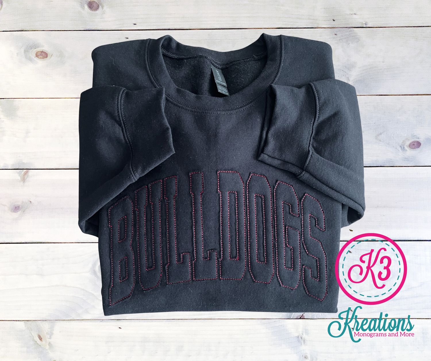 Adult Bulldogs Outline Gildan Sweatshirt