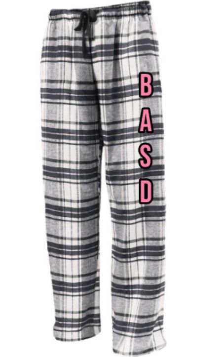 Youth or Adult BASD Flannel Pajama Pants (BASD)