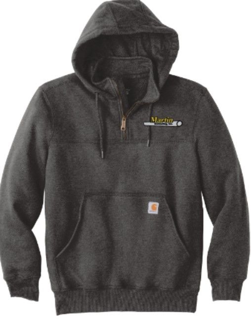 Carhartt® Rain Defender® Paxton Heavyweight Hooded Zip Mock Sweatshirt (MC)