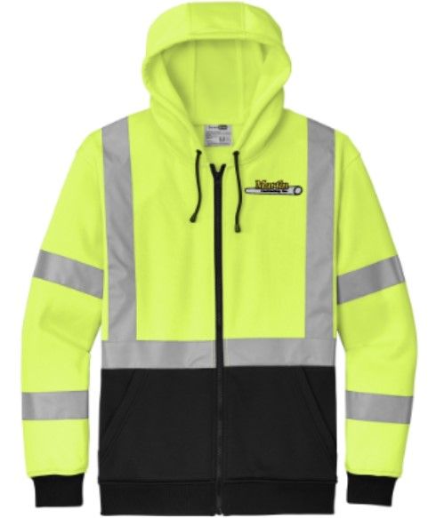 CornerStone® ANSI 107 Class 3 Heavy-Duty Fleece Full-Zip Hoodie (MC)