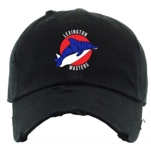 Lexington Dolphins Masters Distressed or Non-Distressed Ball Cap (LEXDM)