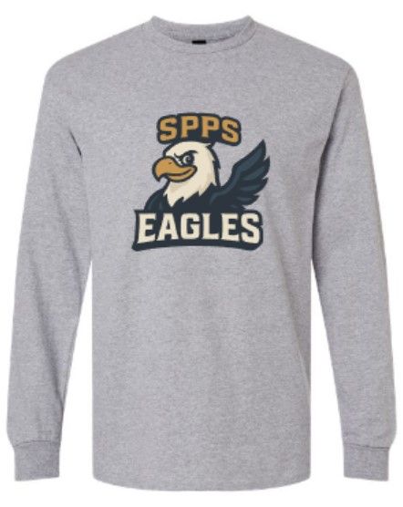 Adult SPPS Eagles Gildan Ultra Cotton Long Sleeve T-Shirt (SPPS)