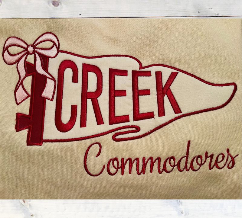 Adult CREEK Pennant Fleece Crewneck Sweatshirt (TCDT)