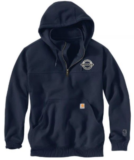 Carhartt® Rain Defender® Paxton Heavyweight Hooded Zip Mock Sweatshirt (RM)
