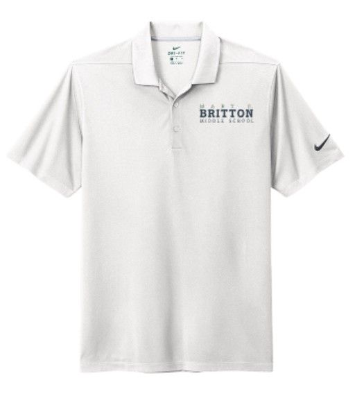 Unisex or Ladies Nike Dri-FIT Micro Pique 2.0 Polo with Embroidered Mary E. Britton Middle School (MEB)