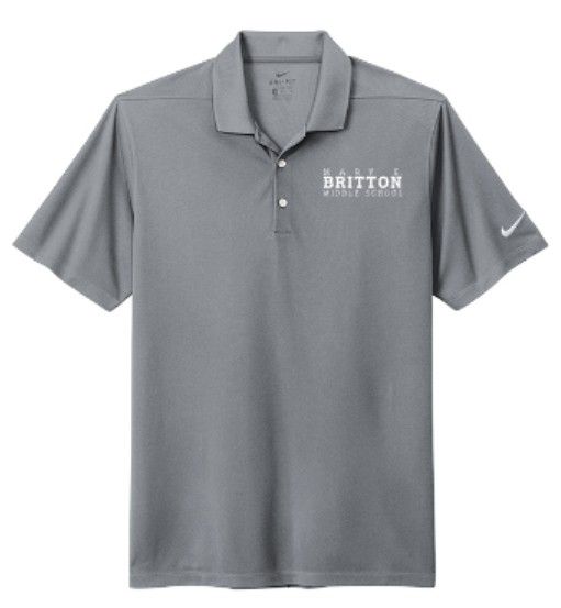 Unisex or Ladies Nike Dri-FIT Micro Pique 2.0 Polo with Embroidered Mary E. Britton Middle School (MEB)