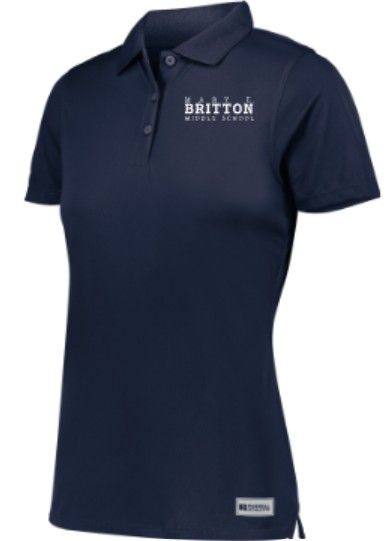Unisex or Ladies Russell Essential Polo with Embroidered Mary E. Britton Middle School (MEB)