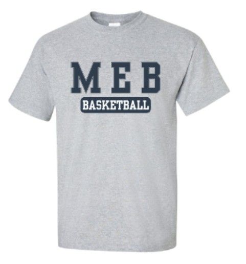 Youth or Adult MEB Basketball Gildan Short or Long Sleeve T-Shirt (MEBB)