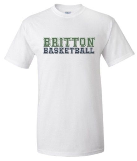Youth or Adult Britton Basketball Gildan Short or Long Sleeve T-Shirt (MEBB)