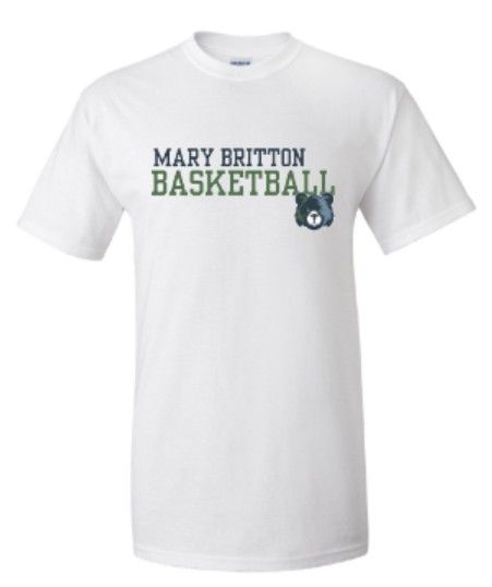 Youth or Adult Mary Britton Basketball Gildan Short or Long Sleeve T-Shirt (MEBB)