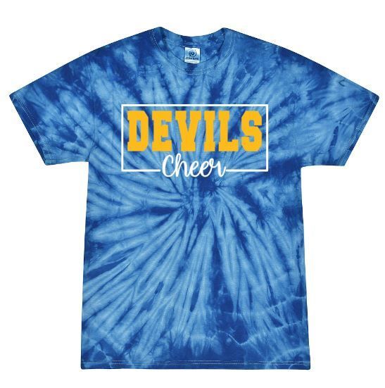 Devils Cheer Short Sleeve Tie-Dye Tee (HCC)