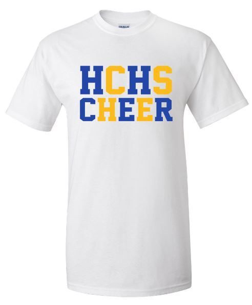 HCHS Cheer Stacked Short or Long Sleeve Tee (HCC)