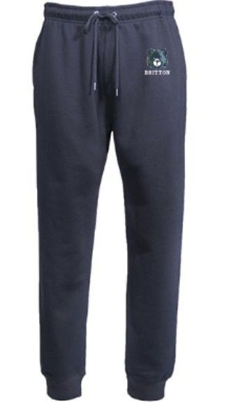 Youth or Adult Joggers with Embroidered Mascot Britton (MEB)