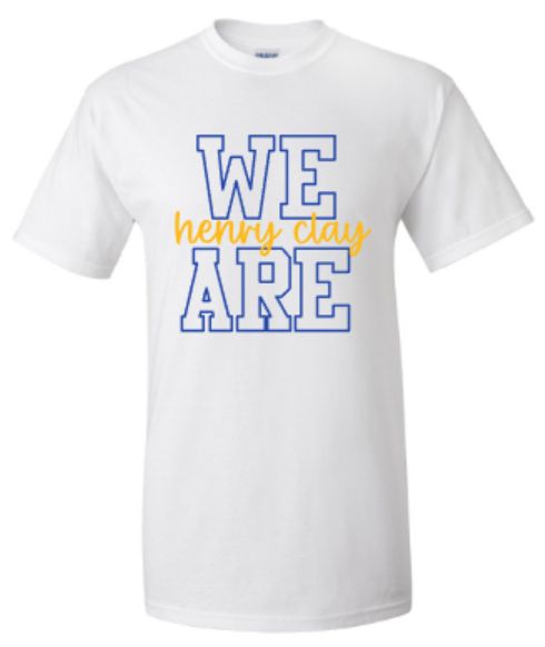 Adult We Are Henry Clay Short or Long Sleeve Gildan Tee
