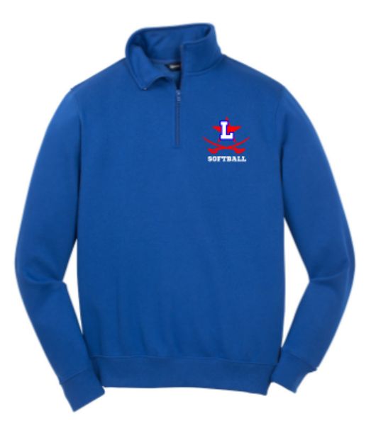 Unisex or Ladies Sport Tek 1/4 Zip Fleece Pullover with Choice of Embroidered Logo (LGS)