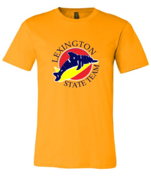 Youth or Adult Lexington Dolphins State Team Bella + Canvas Short Sleeve Tee (LEXD)