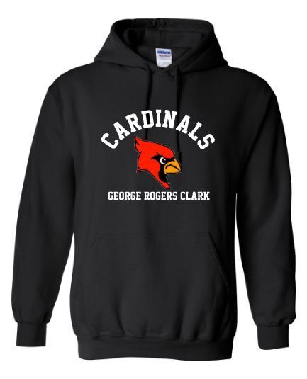 Adult Cardinals Mascot Hooded Sweatshirt