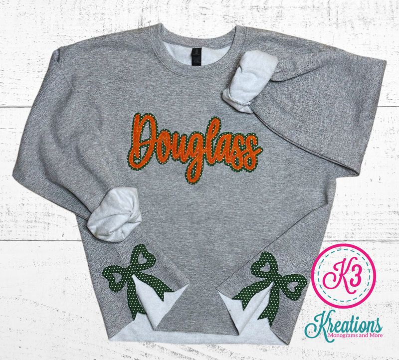 Adult Douglass Side Bow Crewneck Sweatshirt