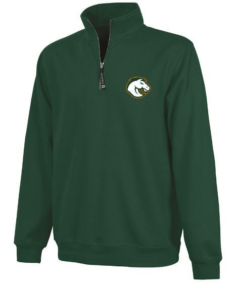Adult Charles River 1/4 Zip Fleece Pullover with Choice of Douglass Logo (FDG)