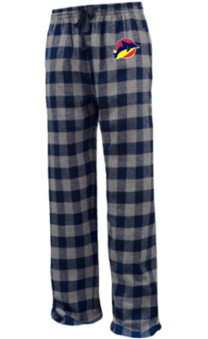 Youth or Adult Flannel Pants with Embroidered Logo (LEXD)