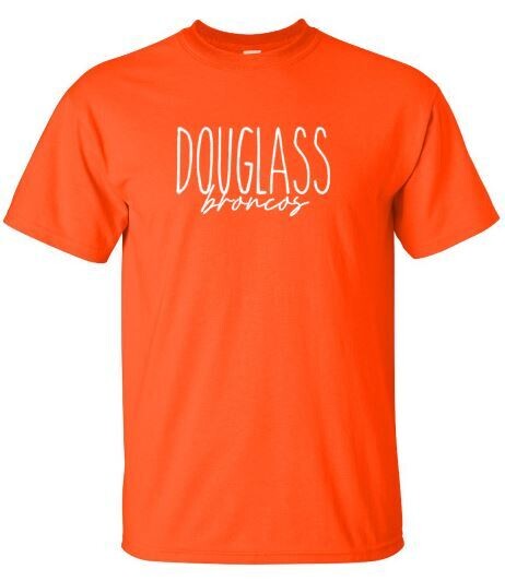 Adult Douglass Broncos Gildan Short OR Long Sleeve Tee (FDT)