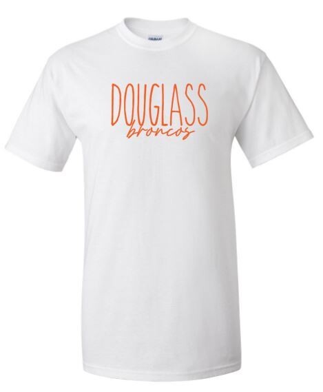 Adult Douglass Broncos Gildan Short OR Long Sleeve Tee