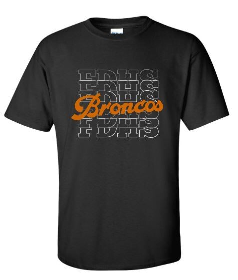 Adult FDHS Broncos Gildan Short OR Long Sleeve Tee (FDT)