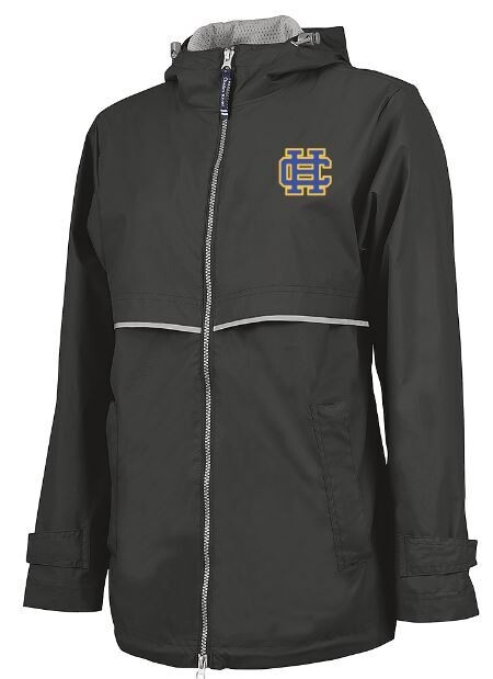Ladies Charles River New Englander Rain Jacket with Embroidered HC Logo (HCDT)