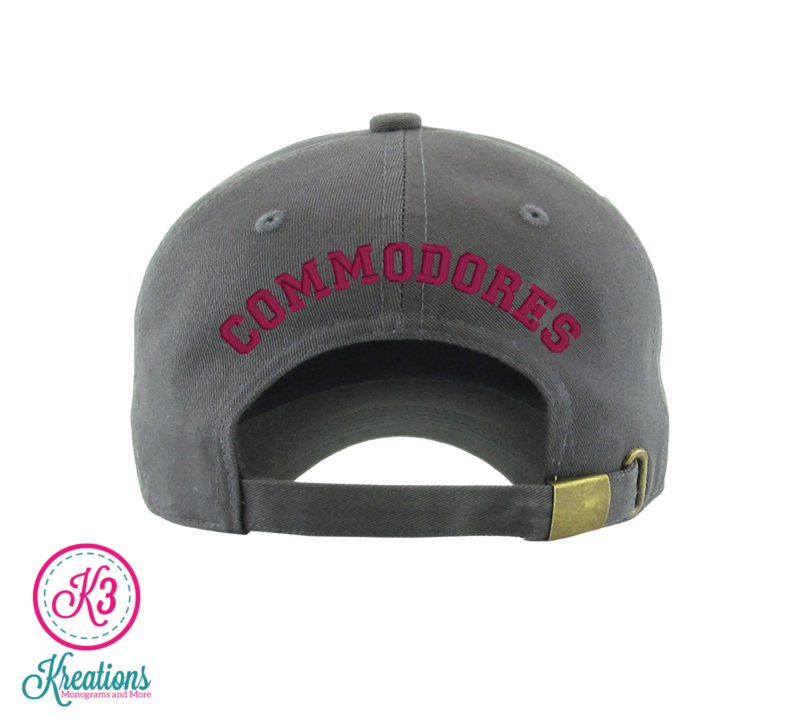 Custom Football Number &amp; Team Embroidered Hat