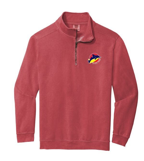 Adult STATE TEAM Comfort Colors 1/4-Zip Sweatshirt (LEXD)