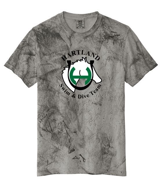 Adult Hartland Swim &amp; Dive Team Comfort Colors Color Blast Short Sleeve Tee (HSDT)
