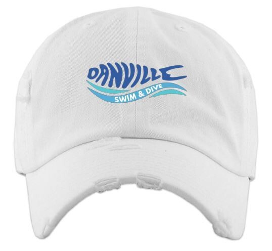 Danville Swim &amp; Dive Logo Distressed Ball Cap (DCC)