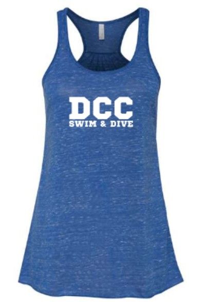 Ladies DCC Swim &amp; Dive Flowy Racerback Tank (DCC)