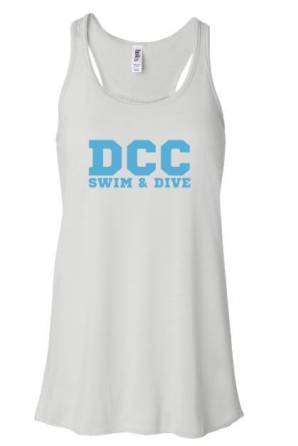 Ladies DCC Swim &amp; Dive Flowy Racerback Tank (DCC)