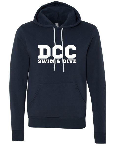 Adult Bella + Canvas DCC Swim &amp; Dive Sponge Fleece Hooded Sweatshirt (DCC)