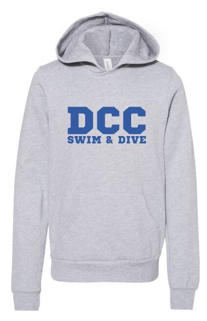 Youth Bella + Canvas DCC Swim &amp; Dive Sponge Fleece Hooded Sweatshirt (DCC)