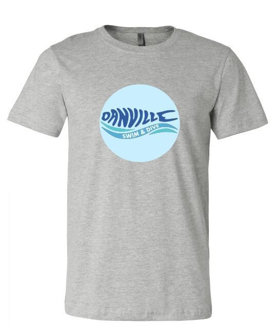 Adult Bella + Canvas Danville Swim &amp; Dive Circle Logo Short Sleeve Tee (DCC)