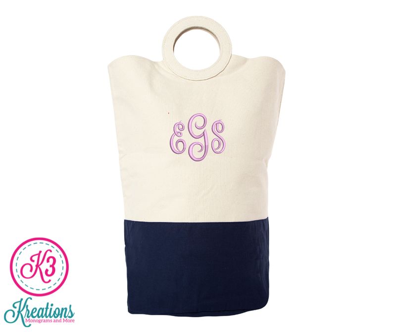 Navy Laundry Hamper