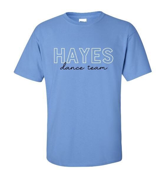 Hayes dance team Short OR Long Sleeve Tee (EJHDT)