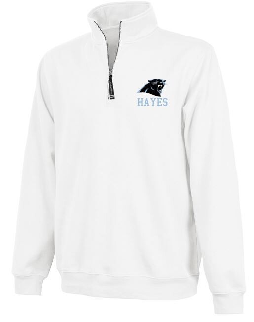 Adult Charles River 1/4 Zip Fleece Pullover with Left Chest Embroidered Logo (EJHDT)